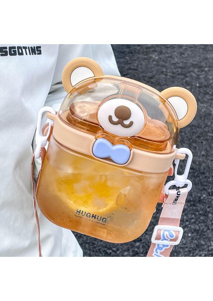 850ML Plastik Samanlı Su Şişesi (Yurt Dışından)