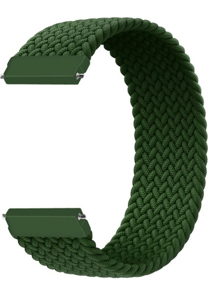 Amazfit Bip 3 Pro Için 155 mm Esnek Hasır Örgü Kordon Kayış - KY35