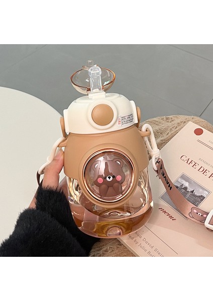 820ML Taşınabilir Hasır Plastik Su Şişesi (Yurt Dışından)