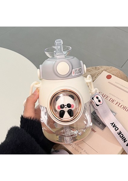 820ML Taşınabilir Hasır Plastik Su Şişesi (Yurt Dışından)