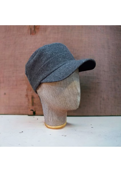 Salarticaret Erkek Kaşe Kastro Şapka Füme Castro Şapka