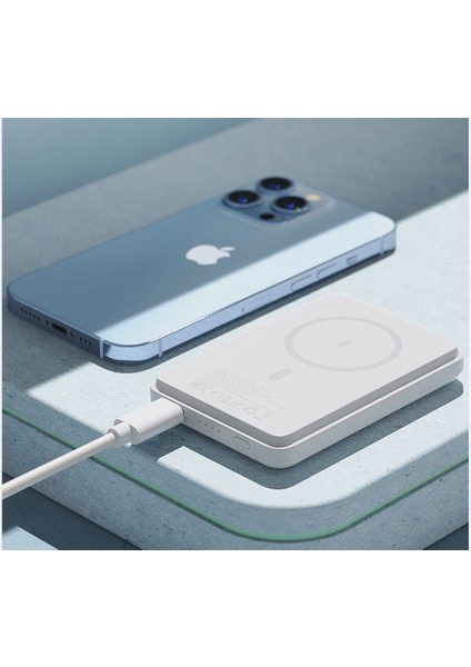 20W 5000MAH Magsafe Battery Pack Iphone Uyumlu Kablosuz Şarj Cihazı Magsafe Kablosuz Powerbank