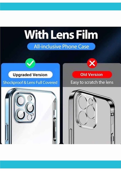 Arazon Iphone 13 Pro Max Uyumlu Kılıf Kamera Lens Korumalı Orta Logo Gösterir Magsafe Özellikli Kapak