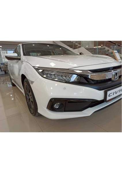 Honda civic fc5 uyumlu ön sis kaşı pianoblack 2019+ makyajlı modelleri