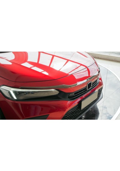 Honda civic uyumlu ön panjur üst trim kaplama 2022+