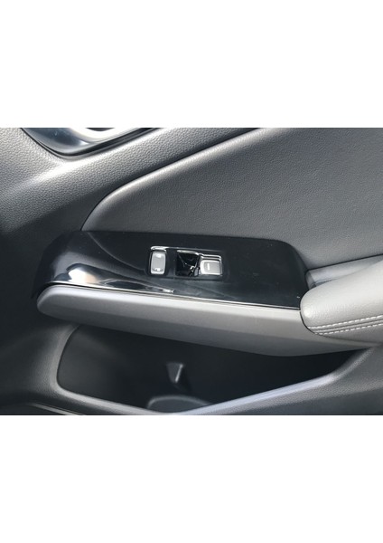 Honda civic uyumlu cam düğme kaplaması siyah 2022+ modelleri