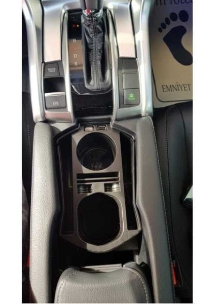 Honda civic fc5 uyumlu orta kolçak içi kutusu usb portlu 2016+ modelleri