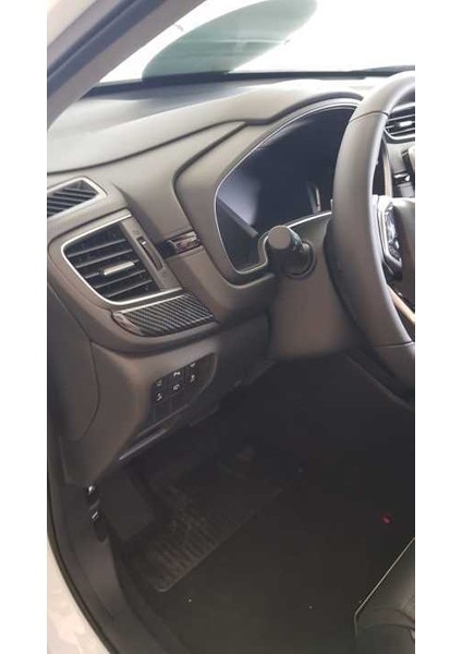 Honda crv uyumlu göğüslük kaplaması 2 parça karbon 2018+ modelleri
