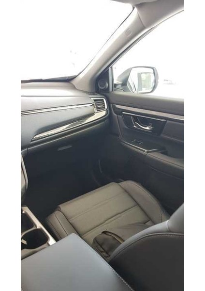 Honda crv uyumlu göğüslük kaplaması 2 parça karbon 2018+ fırsatları