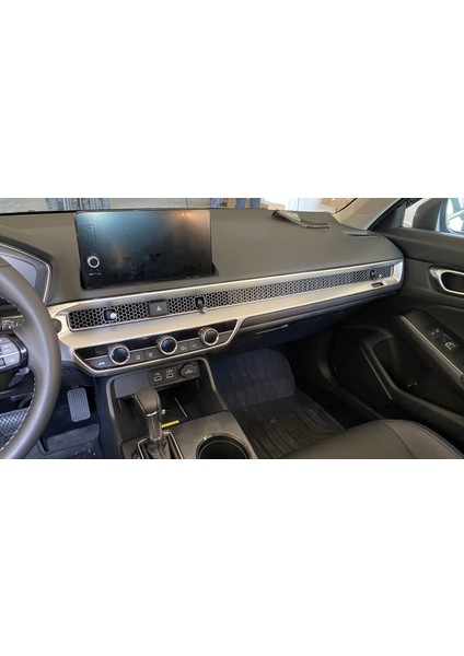 Honda civic göğüslük kaplama seti gri 2 parça 2022+ için uygundur modelleri