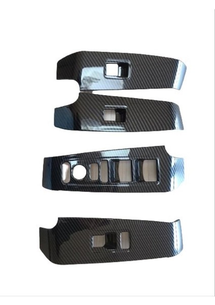 Honda civic uyumlu cam düğme kaplaması karbon 2022+