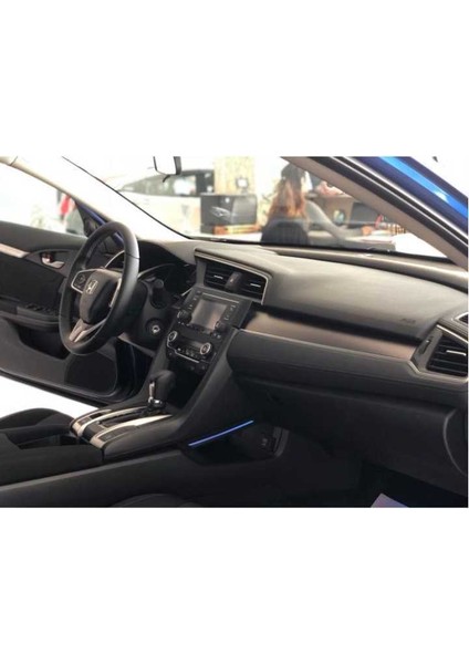 Honda civic fc5 uyumlu vites konsol aydınlatması mavi 2016+