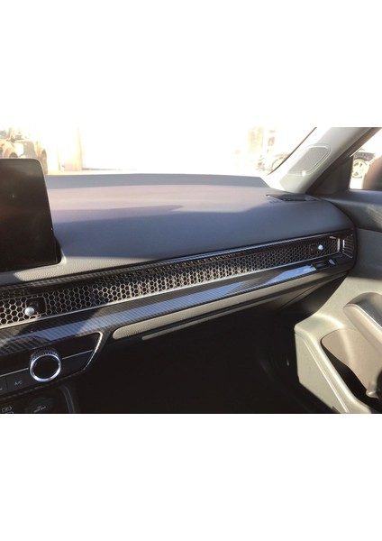 Honda civic göğüslük kaplama seti karbon 2 parça 2022+ için uygundur modelleri