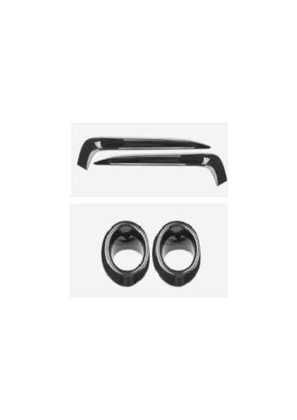 honda civic fc5 uyumlu ön sis kaş halka kaplama karbon 2016-2020 modelleri