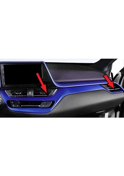 TOYOTA C-HR 2016-2019 KONSOL KAPLAMA 2 PARÇA MAVİ fiyatları