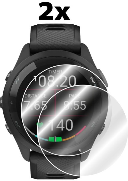 Garmin Forerunner 265 (Kasa Ölçüsü 46 Mm) ile Uyumlu Ipg Ekran Koruyucu (2 Adet)