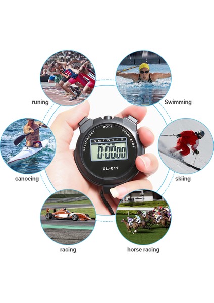 Açık Hava Sporları Için Su Geçirmez Dijital LCD Ekran Kronometre (Yurt Dışından) fiyatları