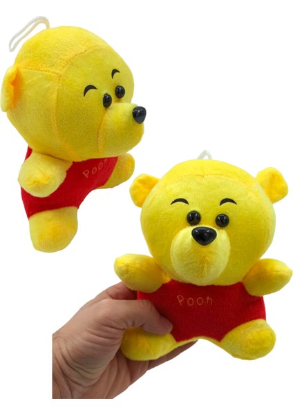 PopŞeker Winnie The Pooh Peluş Figür Sevimli Oturan Pooh Peluş 18CM.