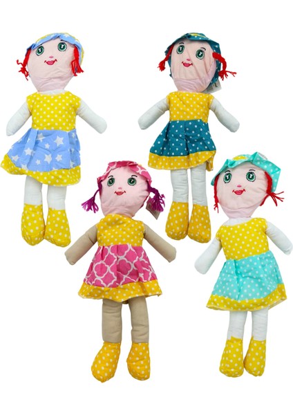 PopŞeker Oyuncak Bez Bebek Rengarenk Bez Bebek 50CM.