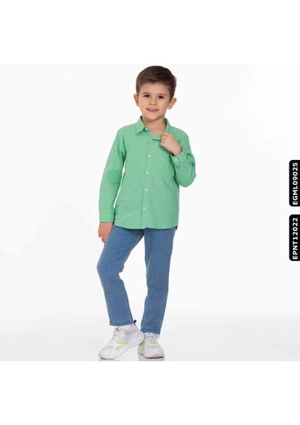 Nk Kids Erkek Panama Pantolon 4-8 Yaş 64715 EPNT12022 Mavi