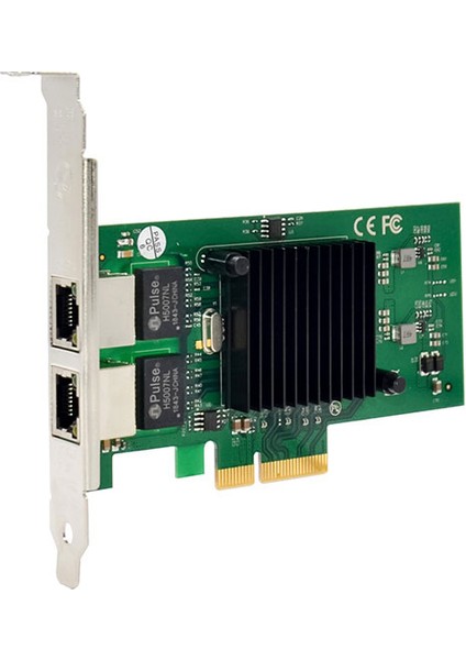 PCIE X4 çift RJ45 Gigabit Ethernet sunucu çift bağlantı ethernet kartı