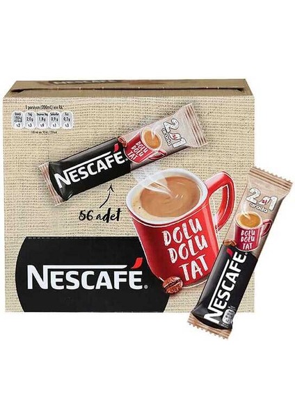 Nescafe 2'si 1 Arada Kahve 48 x 10 gr
