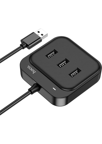 Polham  4in1 Otg 1.2 Metre USB To 4x Usb2.0 Hub Çevirici Dönüştürücü Adaptör, Tak Çalıştır USB Hub