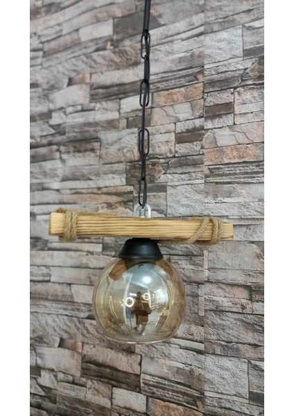 Camlı Rustik Avize