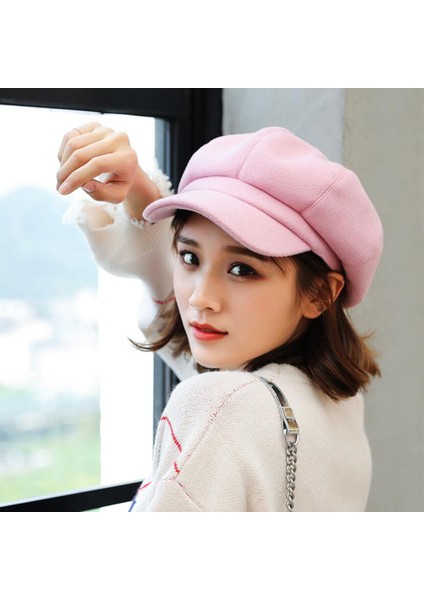 Gatsby Şapka Sekizgen Bere Bere Güneş Şapkası (Yurt Dışından)