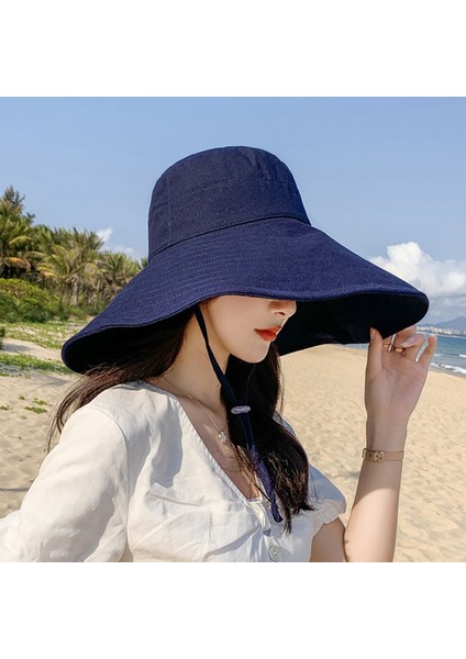 15CM Genişliğinde Ağzı Güneş Şapkası Kadın Bahar Yaz Katlanabilir Seyahat (Yurt Dışından)