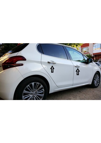 Peugeot 208 Krom Kapı Kolu 4 Kapı P.çelik 2012 > 2020