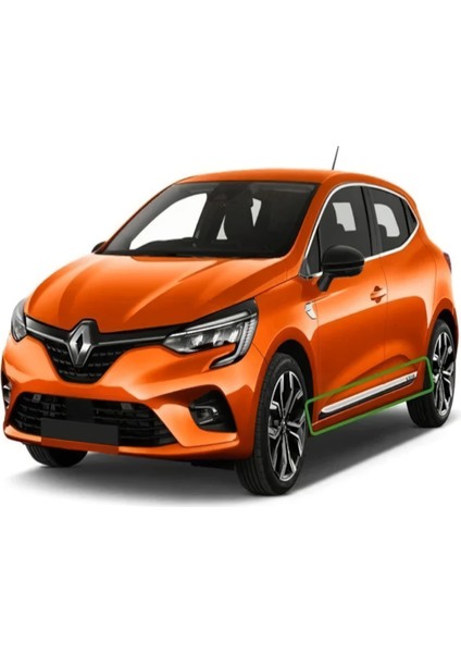 Renault Clıo 5 Krom Yan Kapı Çıtası 4 Kapı P.çelik 2019 ve Üzeri