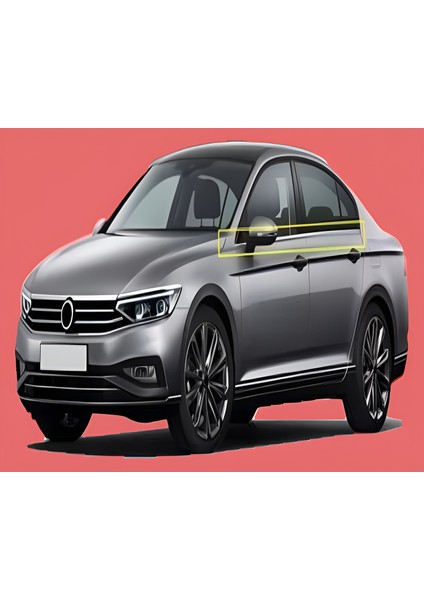 Vw Passat B8.5 Krom Cam Çıtası 4 Parça P.çelik 2019 ve Üzeri