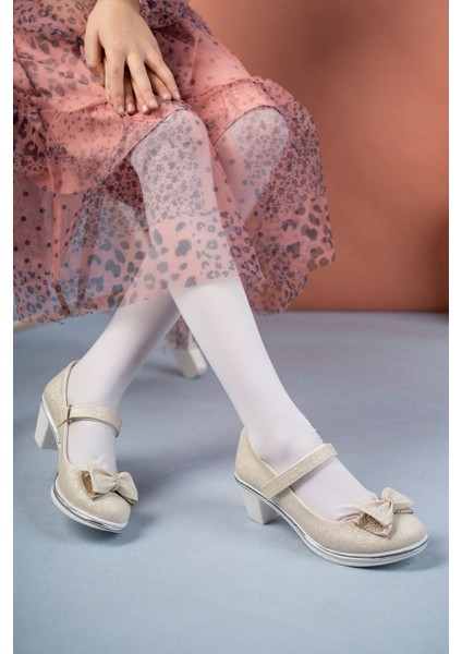 Topuklu Fiyonklu Dore Star Kız Çocuk Ayakkabı fiyatları