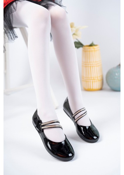 Çatal Baretli Siyah Kız Çocuk Ayakkabı fiyatları