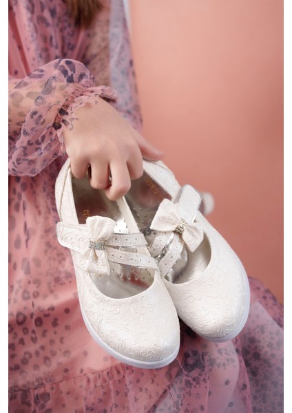 Topuklu Sedef Sarmaşık Kız Çocuk Ayakkabı fiyatları