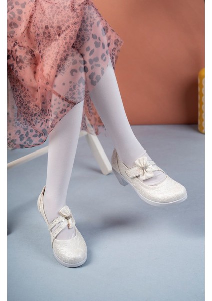 Topuklu Sedef Sarmaşık Kız Çocuk Ayakkabı modelleri