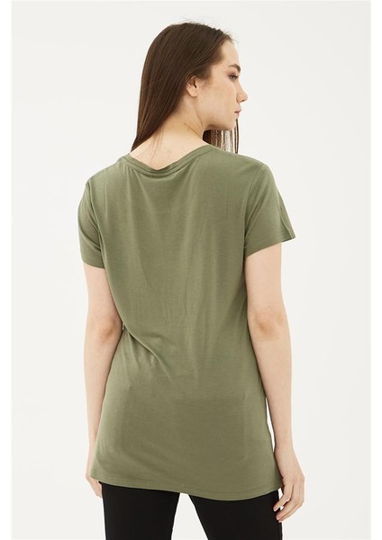 Baskılı T-Shirt Haki / Khaki fırsatları