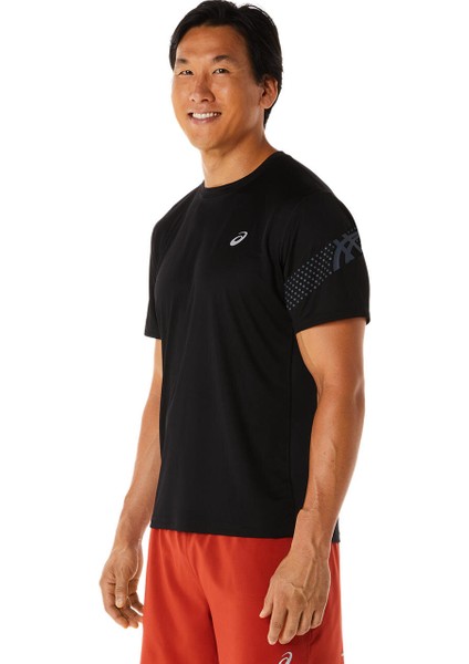 ICON SS TOP M Siyah Kısa Kollu Tshirt-2011C734-001