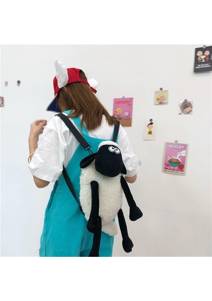 Sevimli Sallanan Koyun Vahşi Moda Büyük Kapasiteli Sırt Çantası (Yurt Dışından) fırsatları