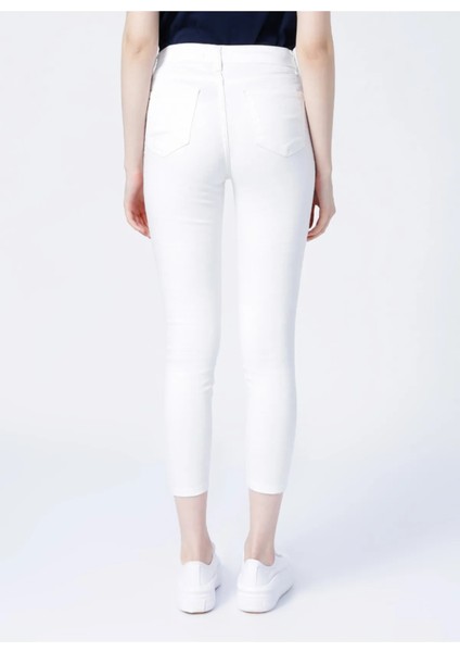 23Y0565K1 Fashion Friends Kadın Pantolon Beyaz modelleri