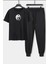 Unisex Yin & Yang Baskılı 2'li Eşofman Takımı 2