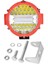 3 Modlu 3 Renk Kombo 51W Siyah Yuvarlak Off Road 12/24V Çalışma Tekne Lambası-Beyaz/mavi-Kırmızı/flaş Işık 2