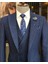 Italyan Stil Slim Fit Erkek Ceket Yelek Pantolon Takım Elbise Parlement T9117 5