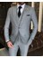 Italyan Stil Slim Fit Erkek Ceket Yelek Pantolon Takım Elbise Siyah T9127 1