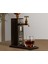 Aynalı Altın Kabartma Musluklu Doğal Siyah(Ebony) Ahşap Viski Standı, Home Bar, Içecek Dispenseri, Ahşap Içecek Çeşmesi-7 1