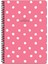 A4 Çizgili Defter Puantiye - Pembe 1