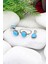 Firuze ve Markazit Taşlı 925 Ayar Gümüş Üçlü Set 201021925 2