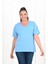 Kadın V Yaka Basic T-Shirt 1297-22 2