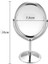 AYN-101 Krom Büyüteçli Taşınabilir Mini Çift Taraflı Makyaj Aynası Oval - Standlı Seyahat Aynası 3